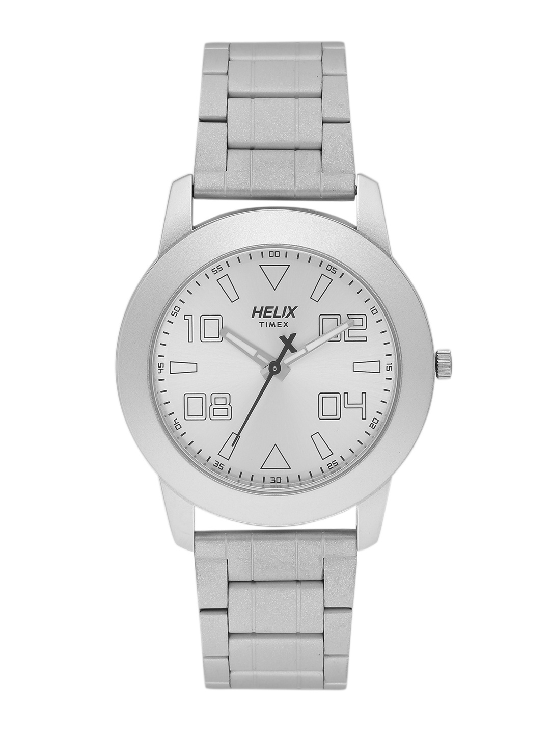 

Helix by Timex Men Silver-Toned Analogue Watch TW028HG03