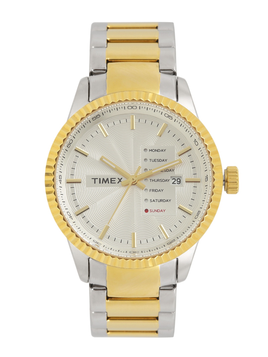 

Timex Men Silver-Toned Analogue Watch TWEG15102