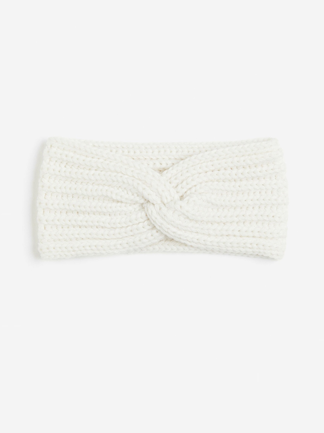 

H&M Rib-Knit Headband, White