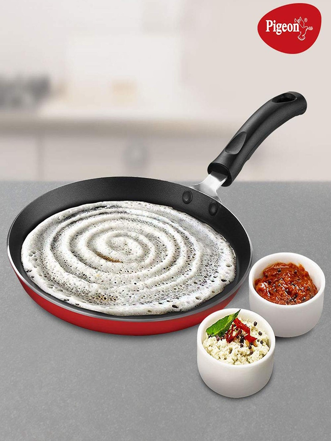 

Pigeon Red Non Stick Aluminium Tawa 28 cm