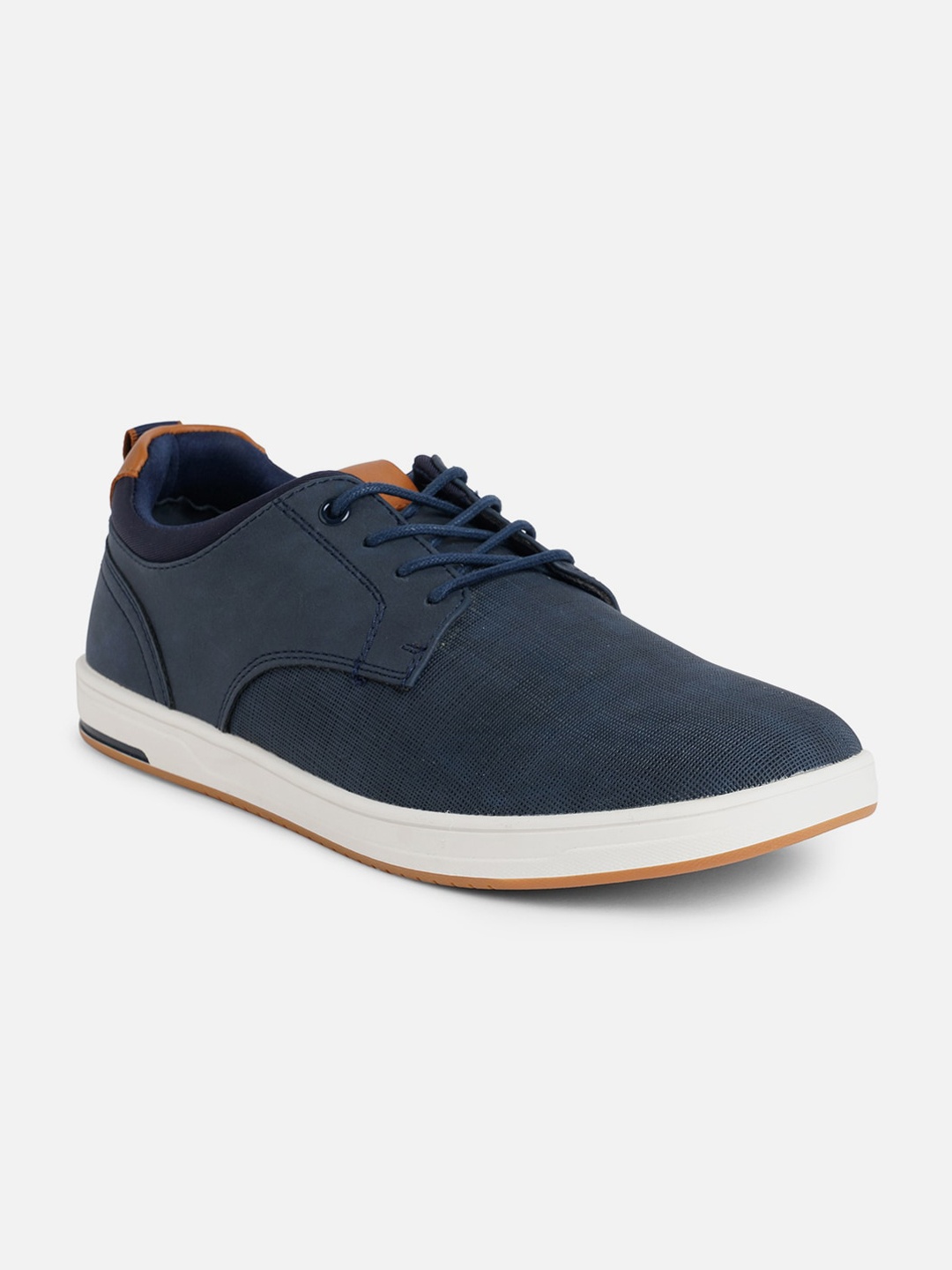 

Call It Spring Men Textured Contrast Sole Derbys, Navy blue