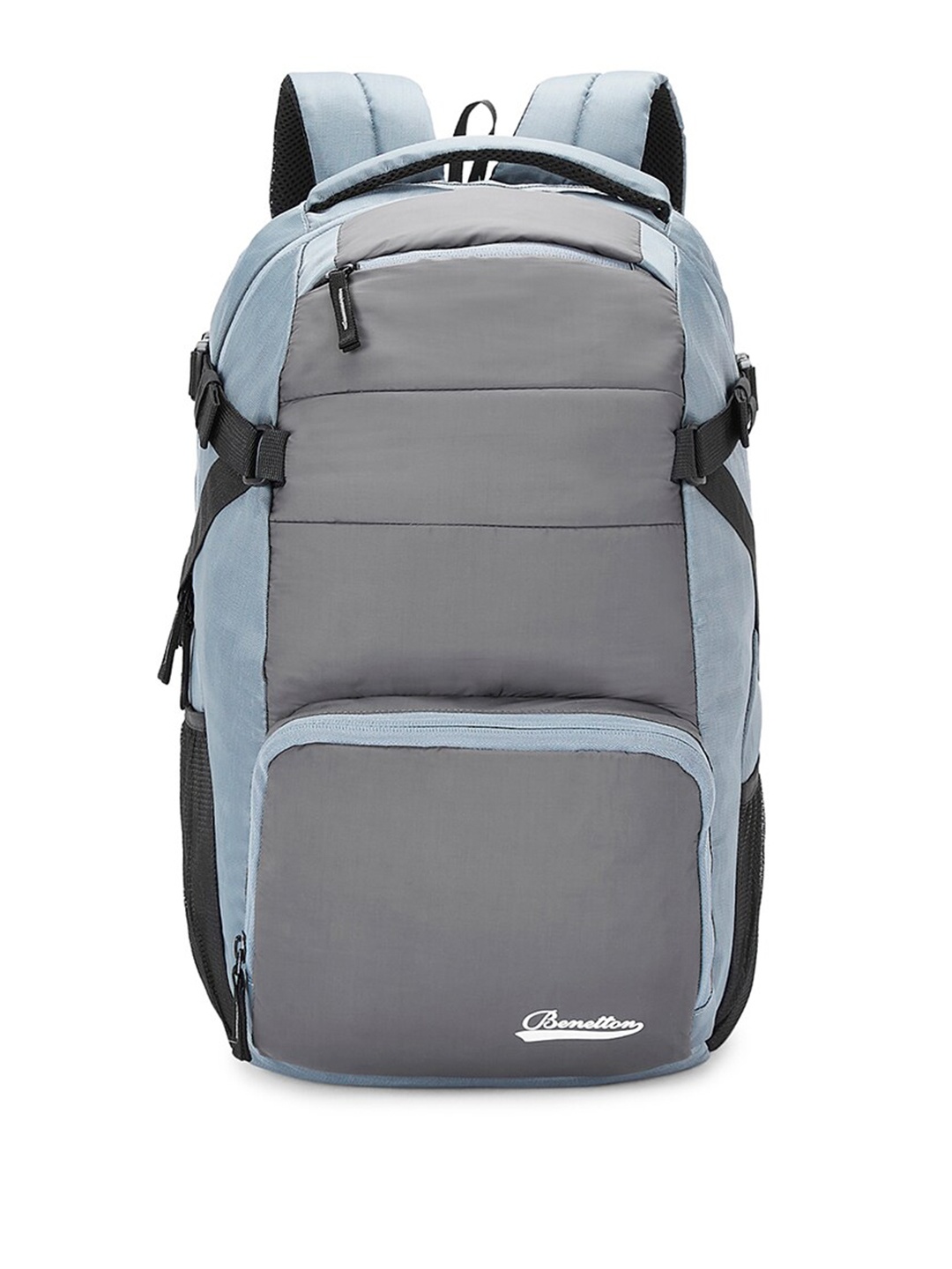 

United Colors of Benetton Unisex Ergonomic Up to 14 inch Padded Backpack, Grey