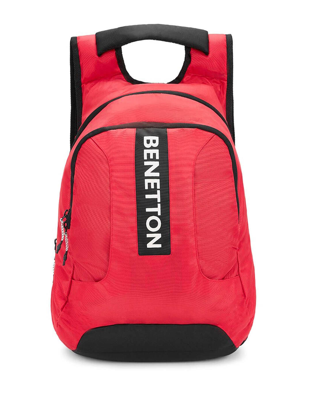 

United Colors of Benetton Unisex Typography Padded Backpack, Red