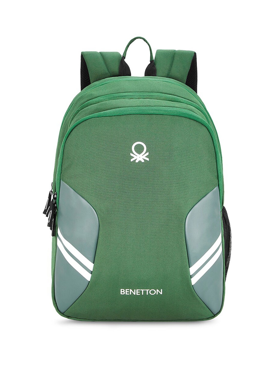 

United Colors of Benetton Unisex Brand Logo Printed 14 Inch Laptop Backpack, Green