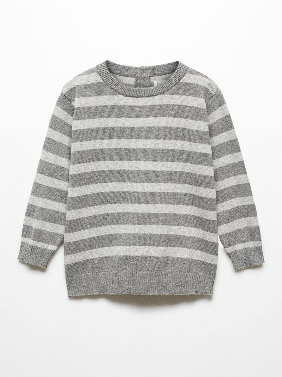 

Mango Kids Boys Striped Pullover, Grey