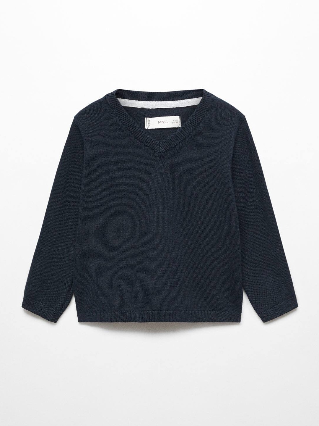 

Mango Kids Boys V-Neck Pullover, Navy blue