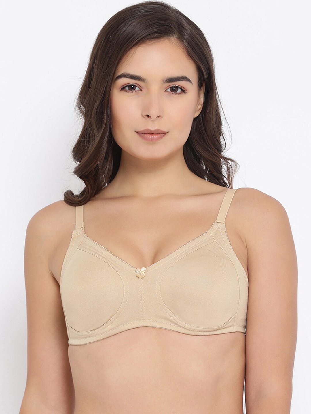 

Macrowoman W-Series Full Coverage Non-Wired Bra With All Day Comfort, Nude