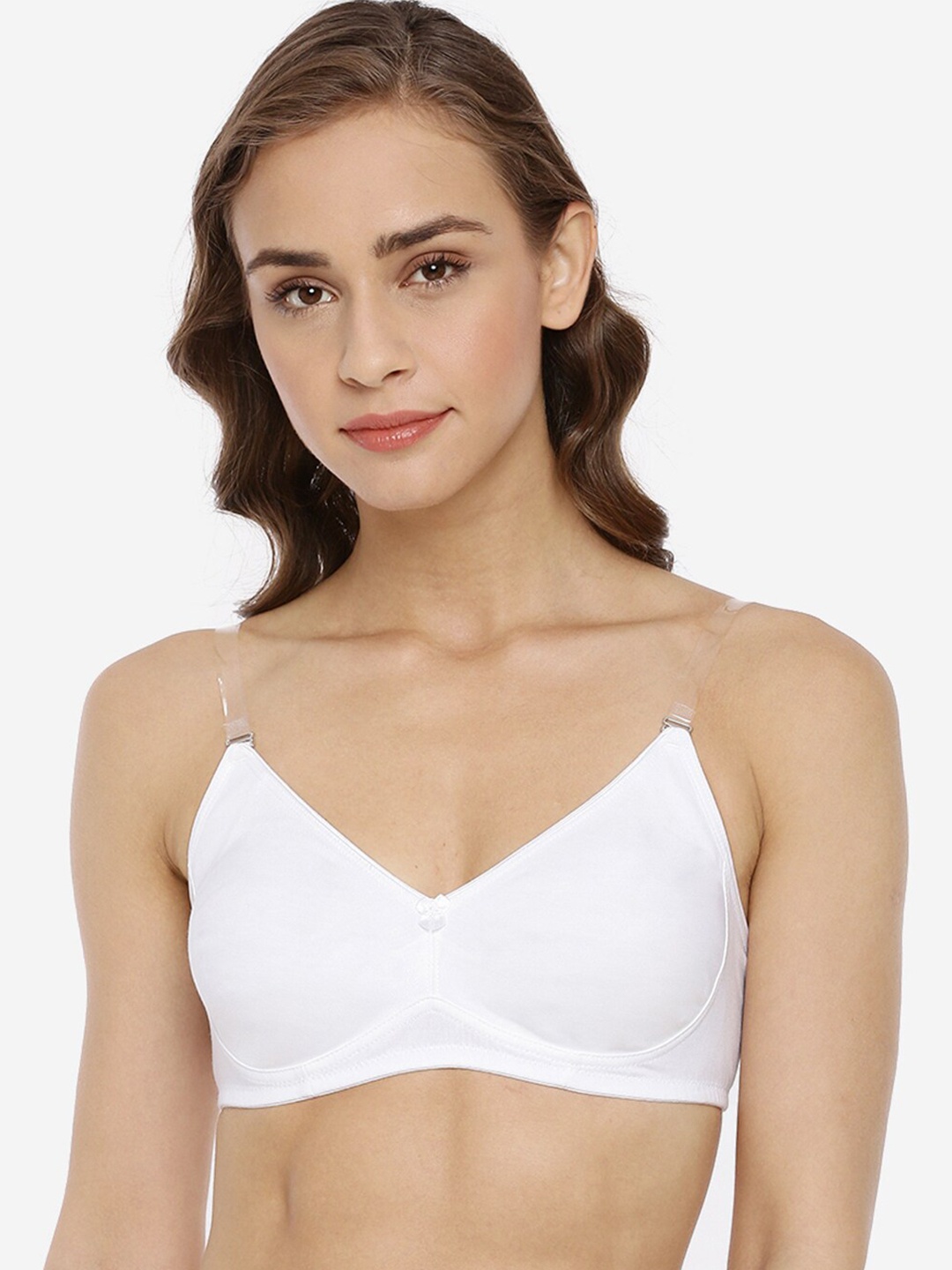 

Macrowoman W-Series Medium Coverage Cotton Bra With All Day Comfort, White