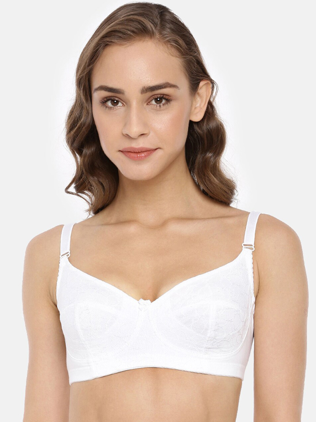 

Macrowoman W-Series Non Padded Full Coverage Cotton Everyday Bra With All Day Comfort, White