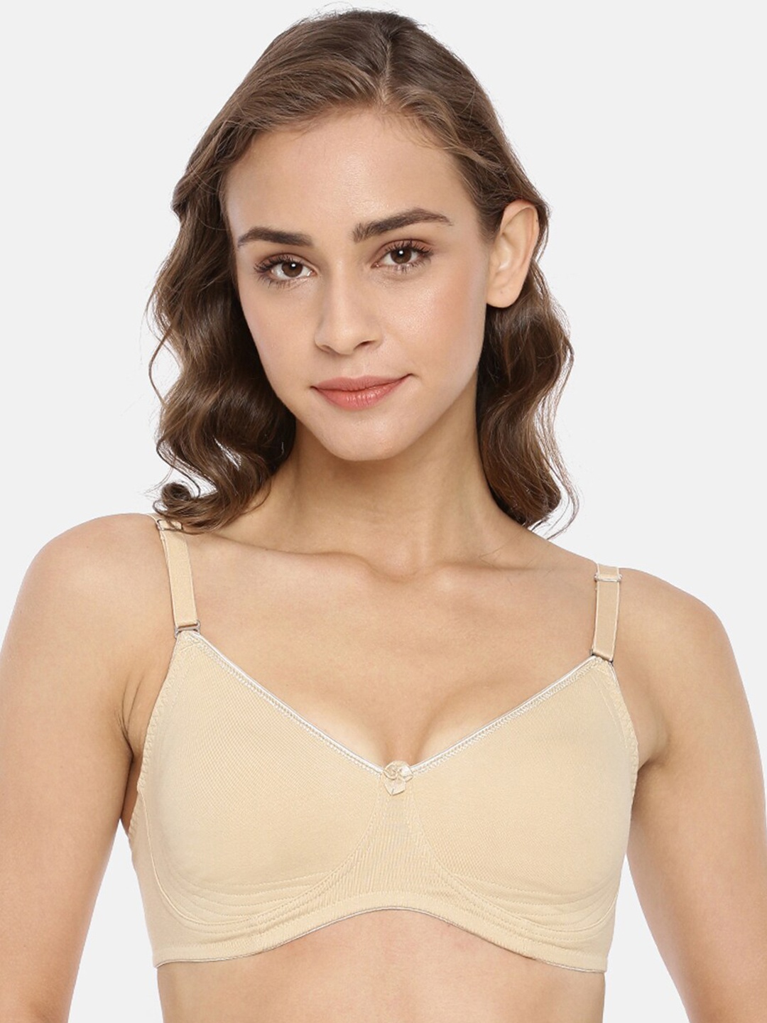 

Macrowoman W-Series Full Coverage Everyday Bra With Side Shaper, Nude