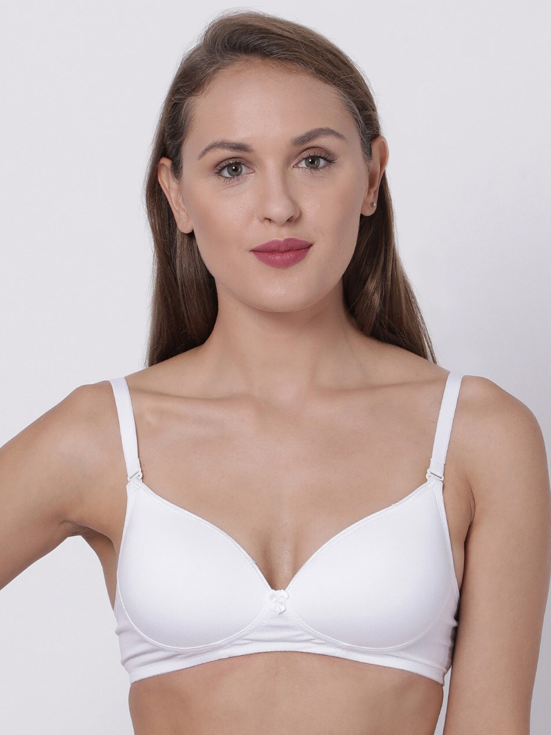 

Macrowoman W-Series Half Coverage Non-Wired Bra With All Day Comfort, White