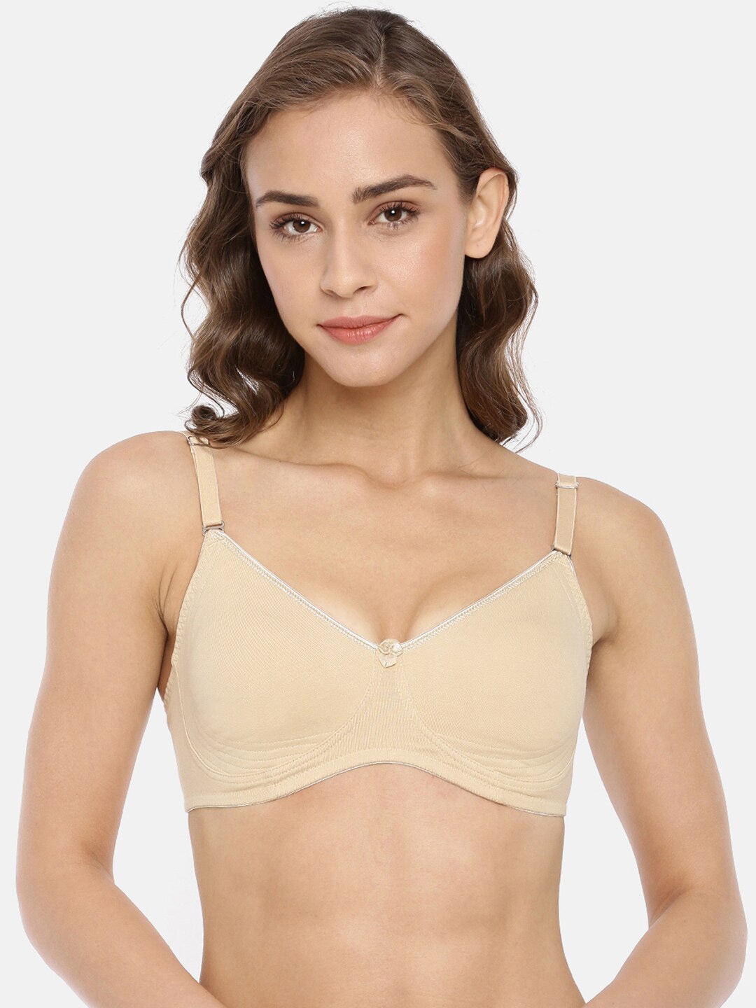 

Macrowoman W-Series Full Coverage Seamless Bra, Nude