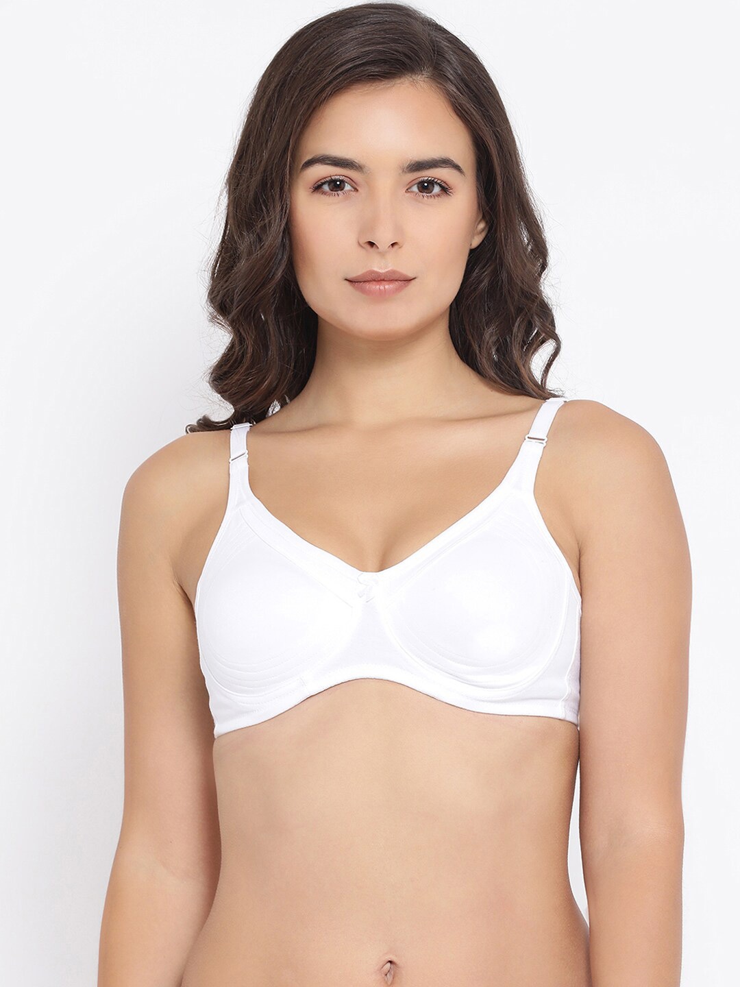 

Macrowoman W-Series Side Shaper Full Coverage Super Support Cotton Everyday Bra, White