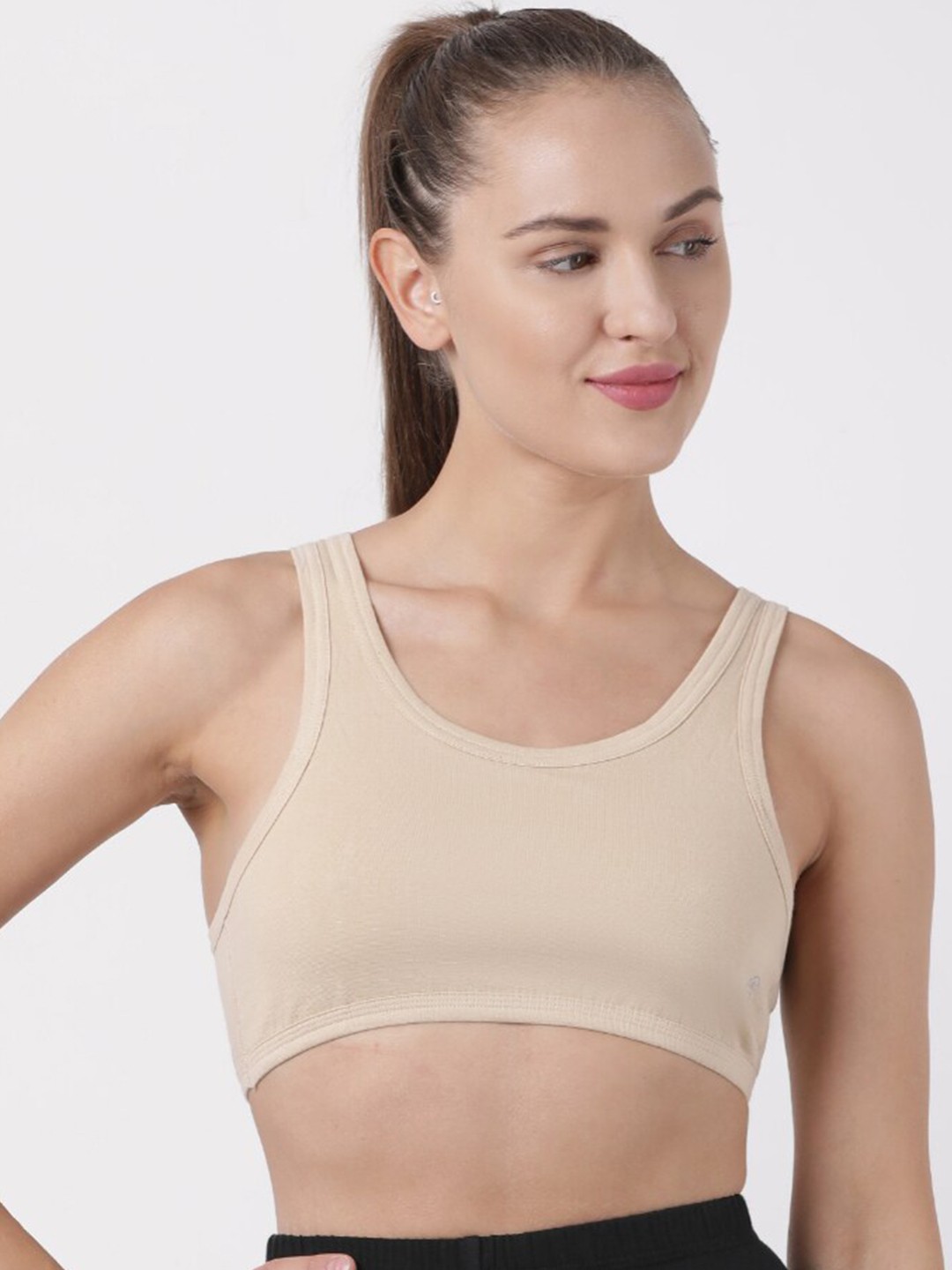 

Macrowoman W-Series Full Coverage Non-Wired Bra With All Day Comfort, Nude
