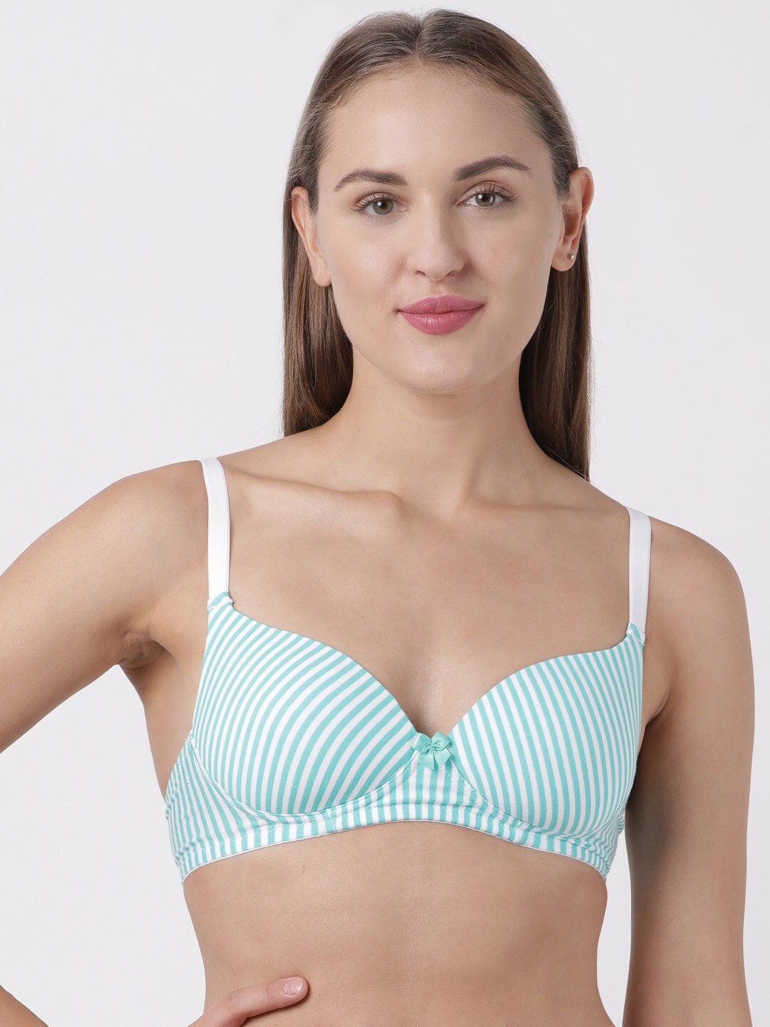 

Macrowoman W-Series Medium Coverage Lightly Padded Everyday Bra With All Day Comfort, White