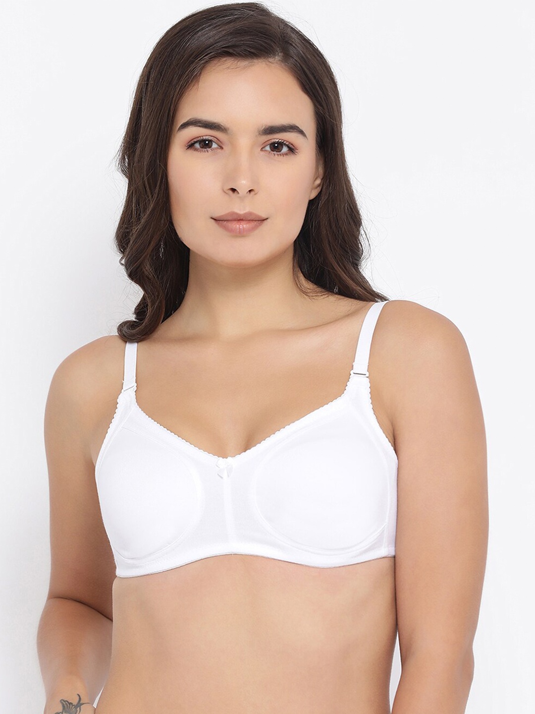 

Macrowoman W-Series Super Support Medium Coverage Cotton Everyday Bra, White