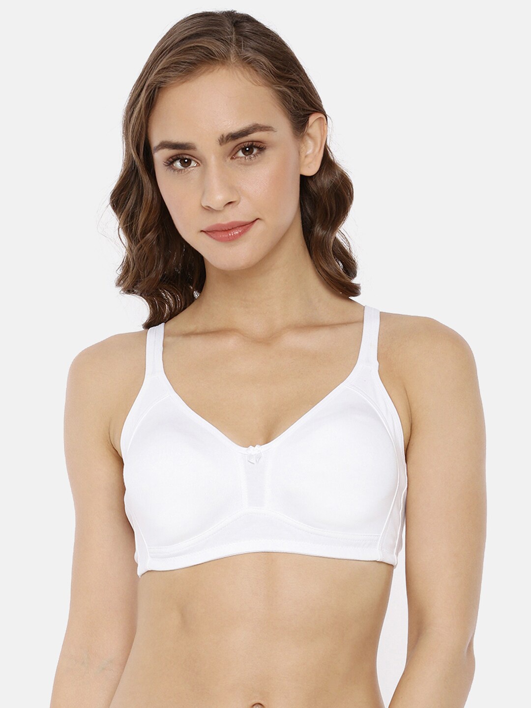 

Macrowoman W-Series Medium Coverage Everyday Cotton Bra With All Day Comfort, White