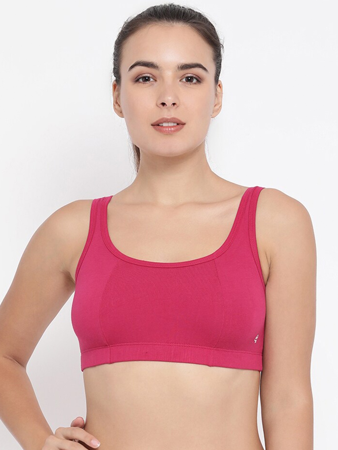 

Macrowoman W-Series Cotton Full Coverage Non Padded Push-Up Bra With All Day Comfort, Pink