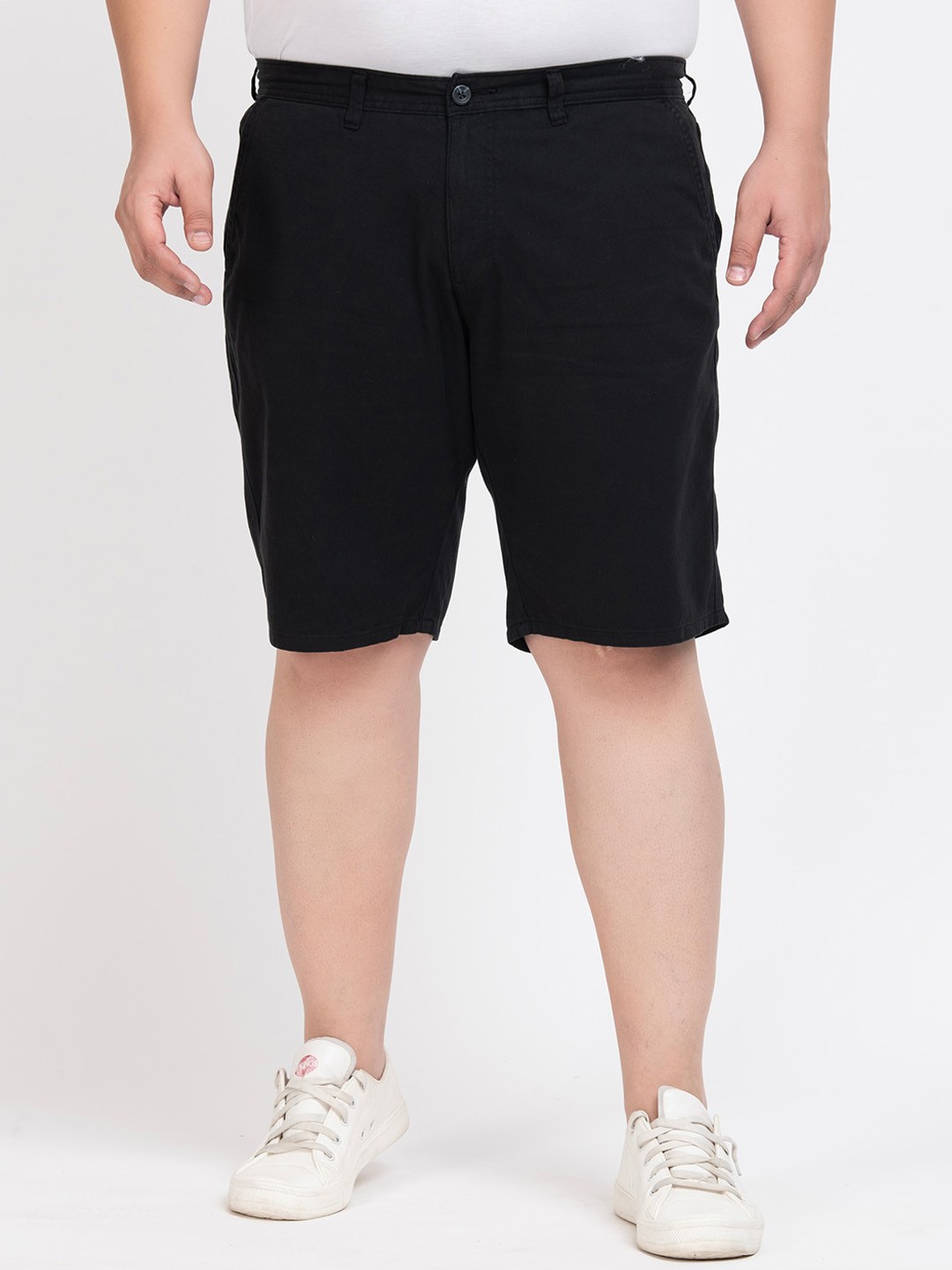 

IVOC Plus Men Mid-Rise Chino Shorts, Black