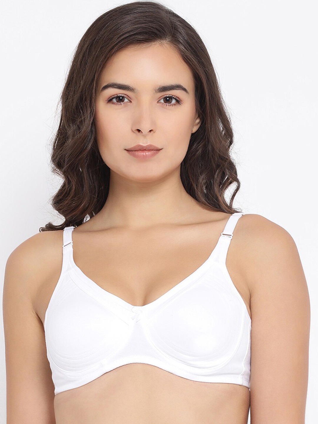 

Macrowoman W-Series Full Coverage Cotton Bra with Side Shaper, White