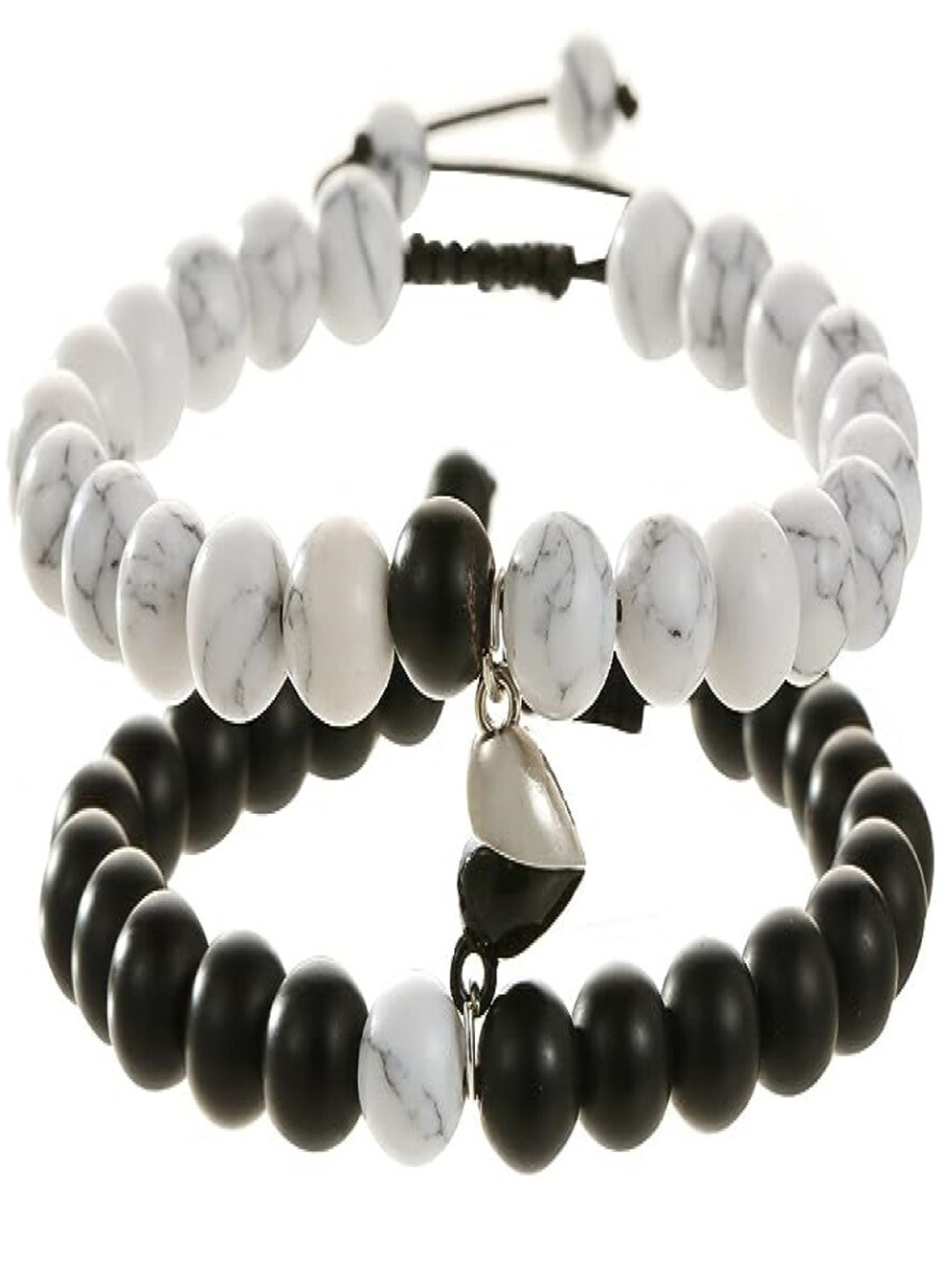 

EL REGALO Set Of 2 Kada Bracelet, Black
