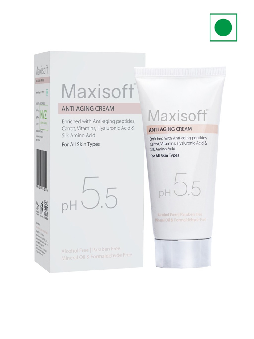 

Maxisoft Anti-Aging Cream with Carrot & Vitamins - 50g, White