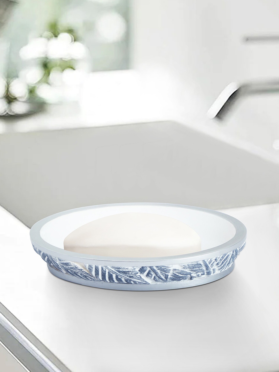 OBSESSIONS Grey Textured Soap Dish