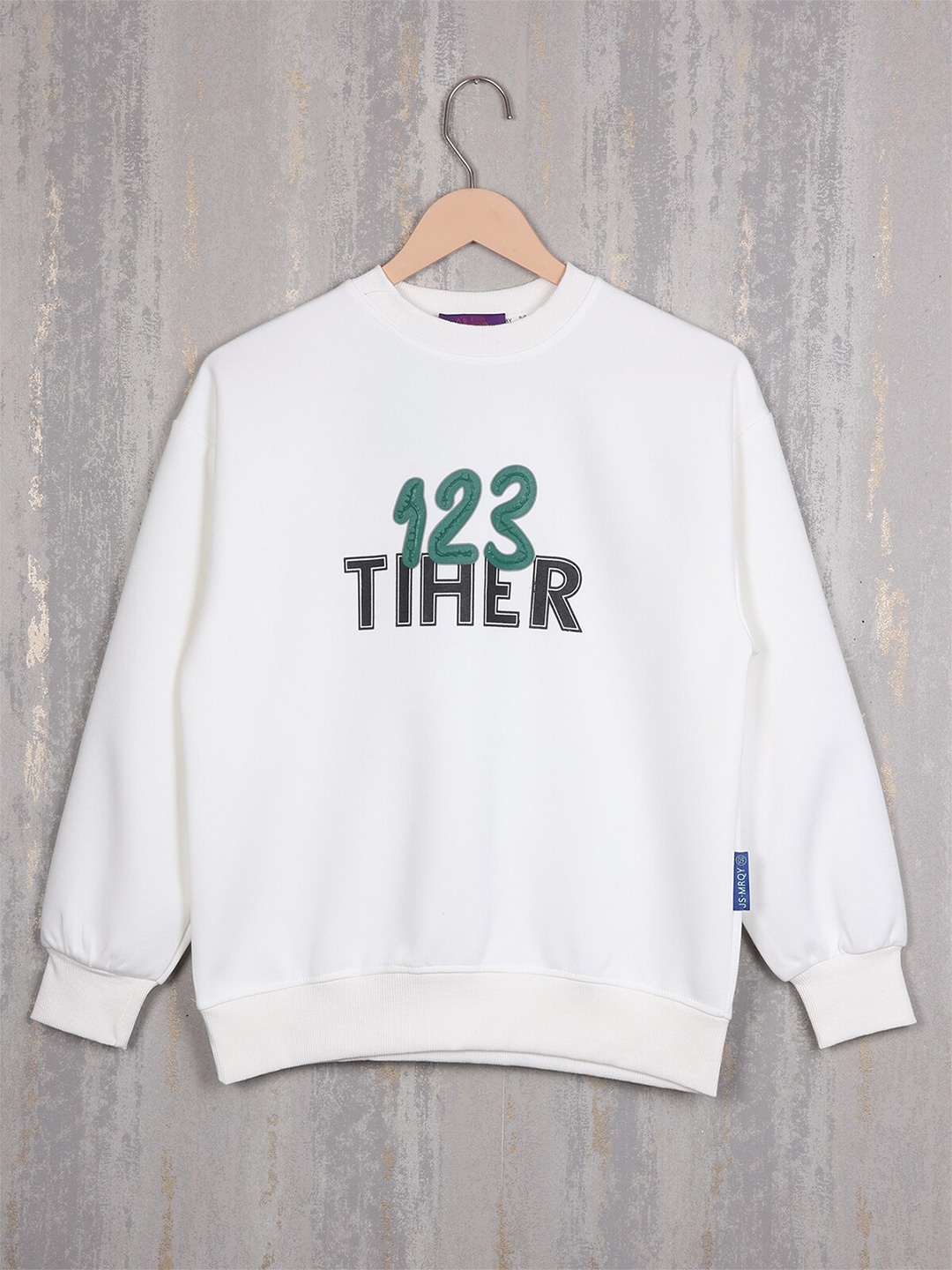 

Steele Boys Typography Printed Sweatshirt, White