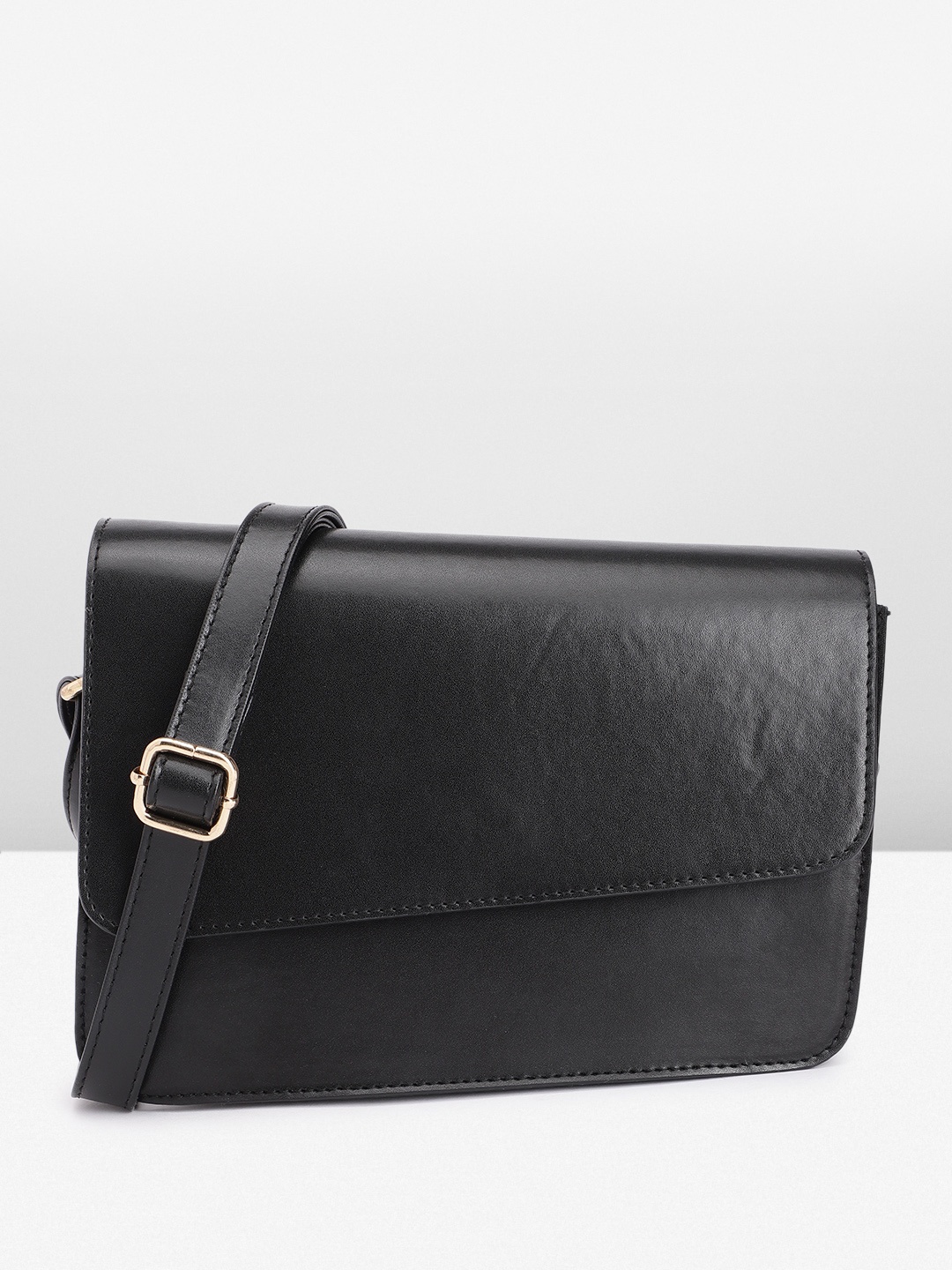 

French Connection Women Solid Sling Bag, Black