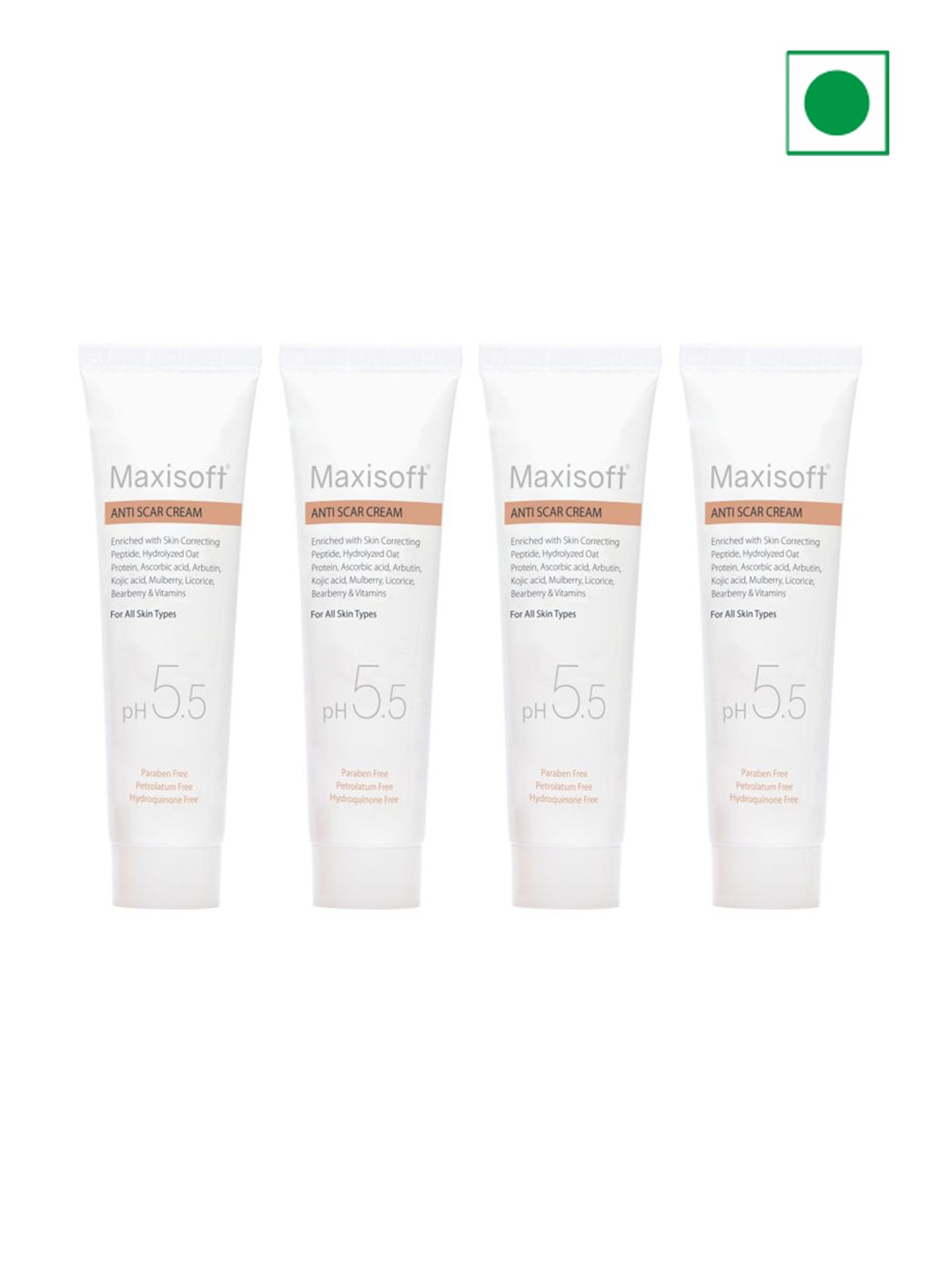 

Maxisoft Set of 4 Anti Scar Cream With pH Balanced - 25g Each, Na