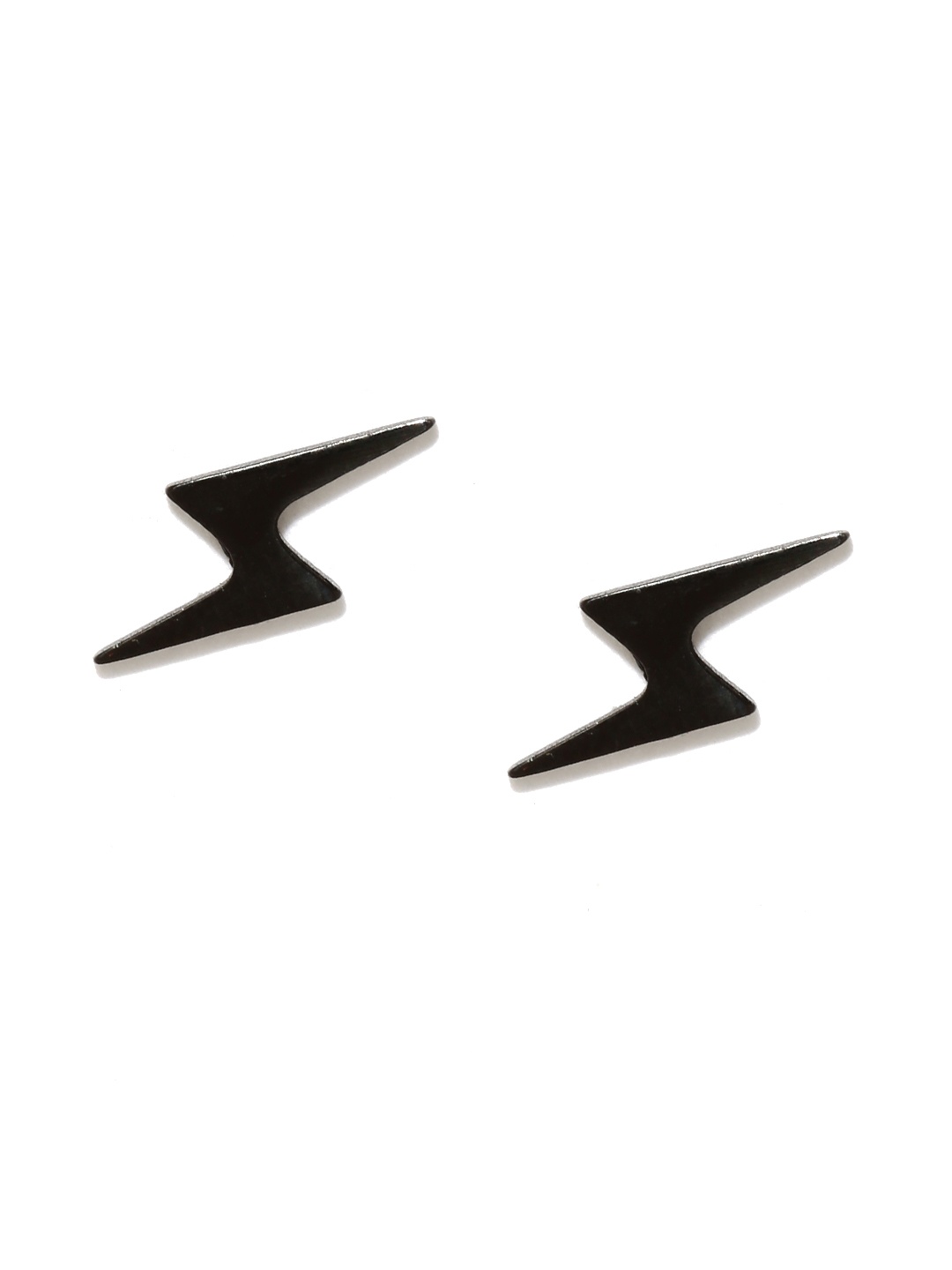 

Yellow Chimes Black Contemporary Stainless Steel Studs Earring
