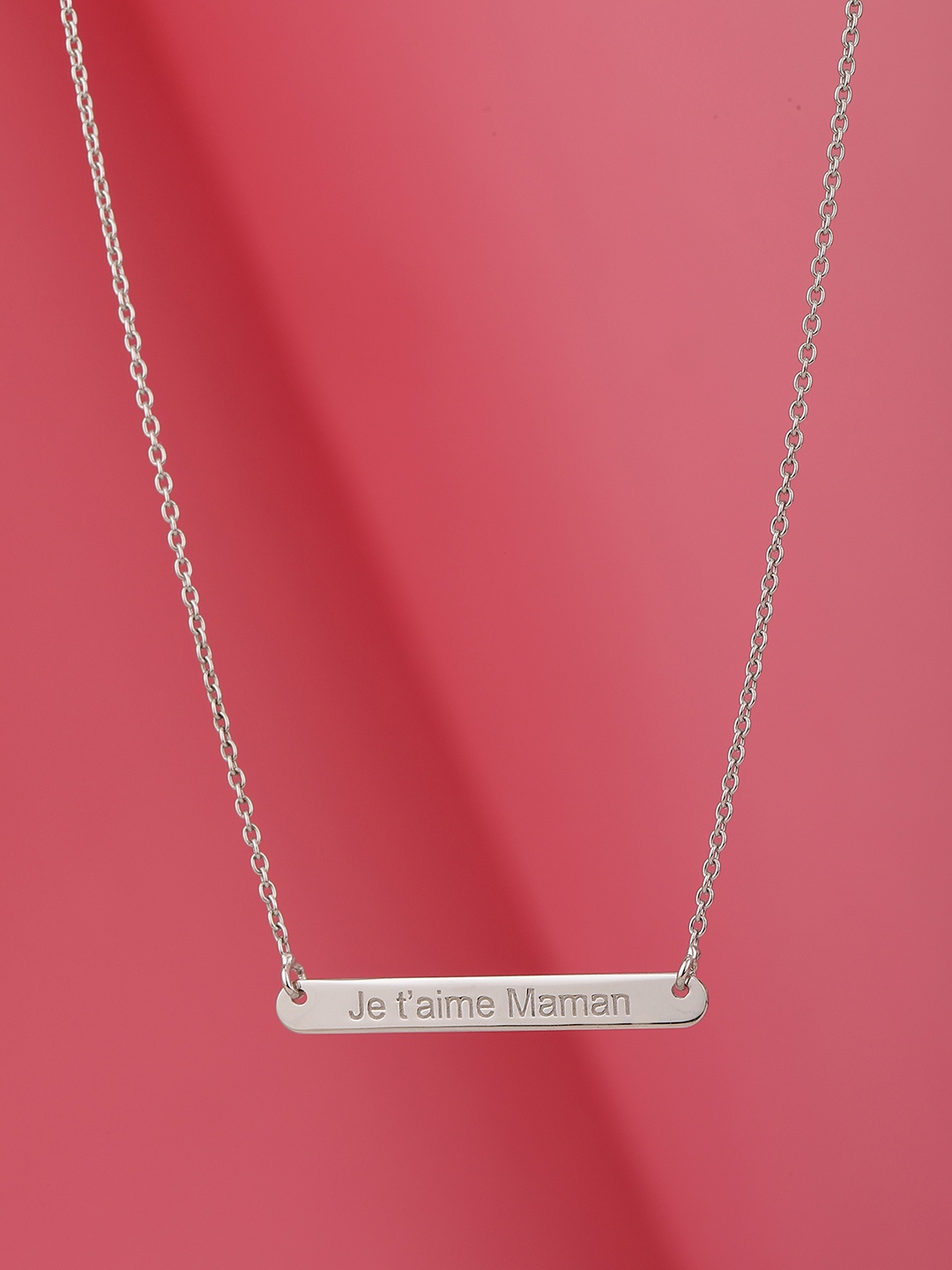 

VANBELLE 925 Sterling Silver Rhodium-Plated Necklace