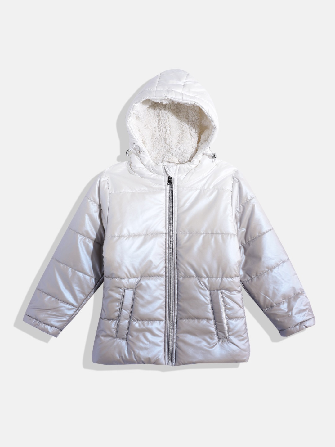 

Okane Girls Grey Ombre Hooded Padded Jacket