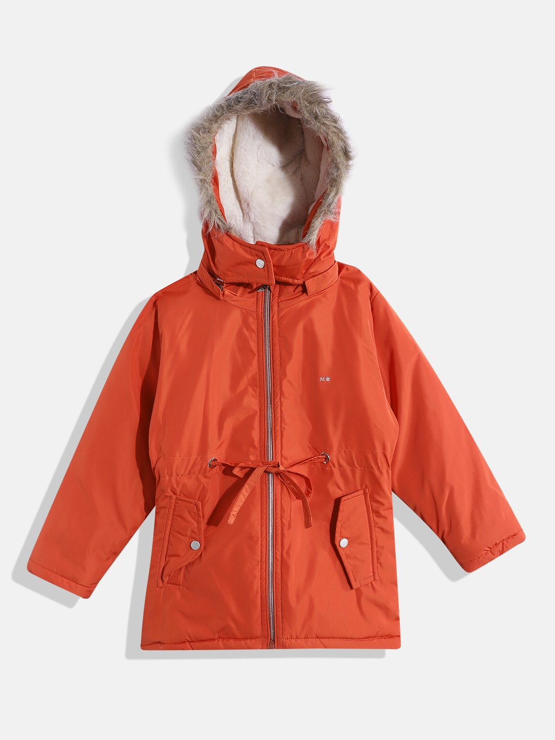 

Okane Girls Longline Parka Jacket, Orange