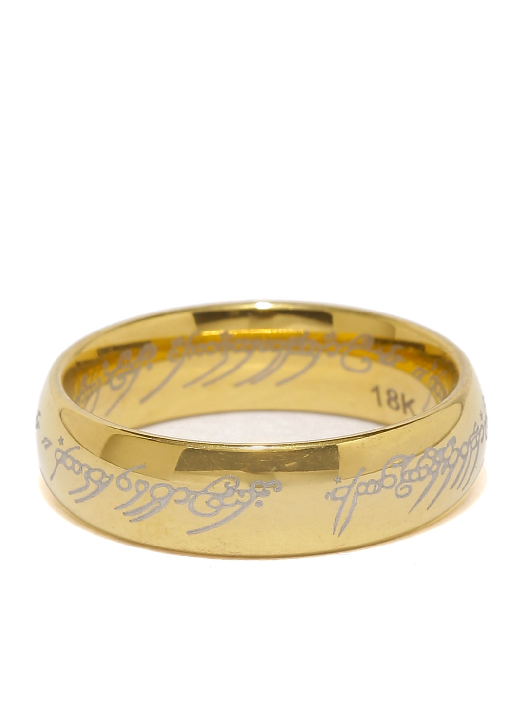 

Yellow Chimes Men Gold-toned Stainless Steel Ring