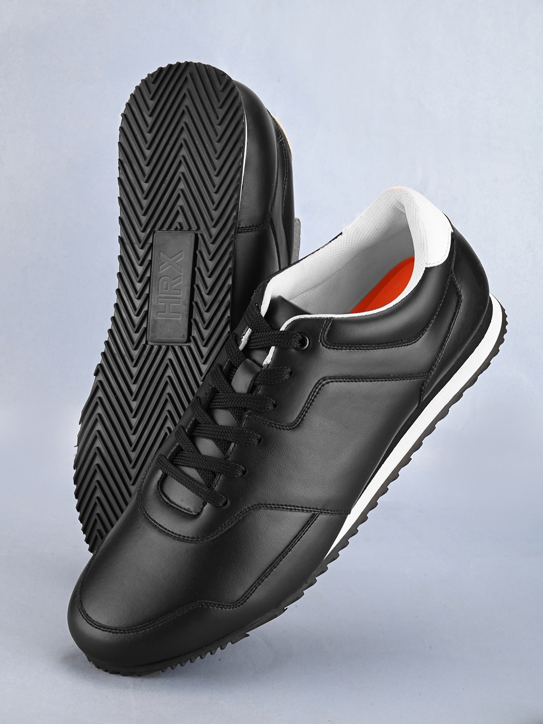 

HRX by Hrithik Roshan Men Retro Lightweight Comfort Insole Sneakers, Black