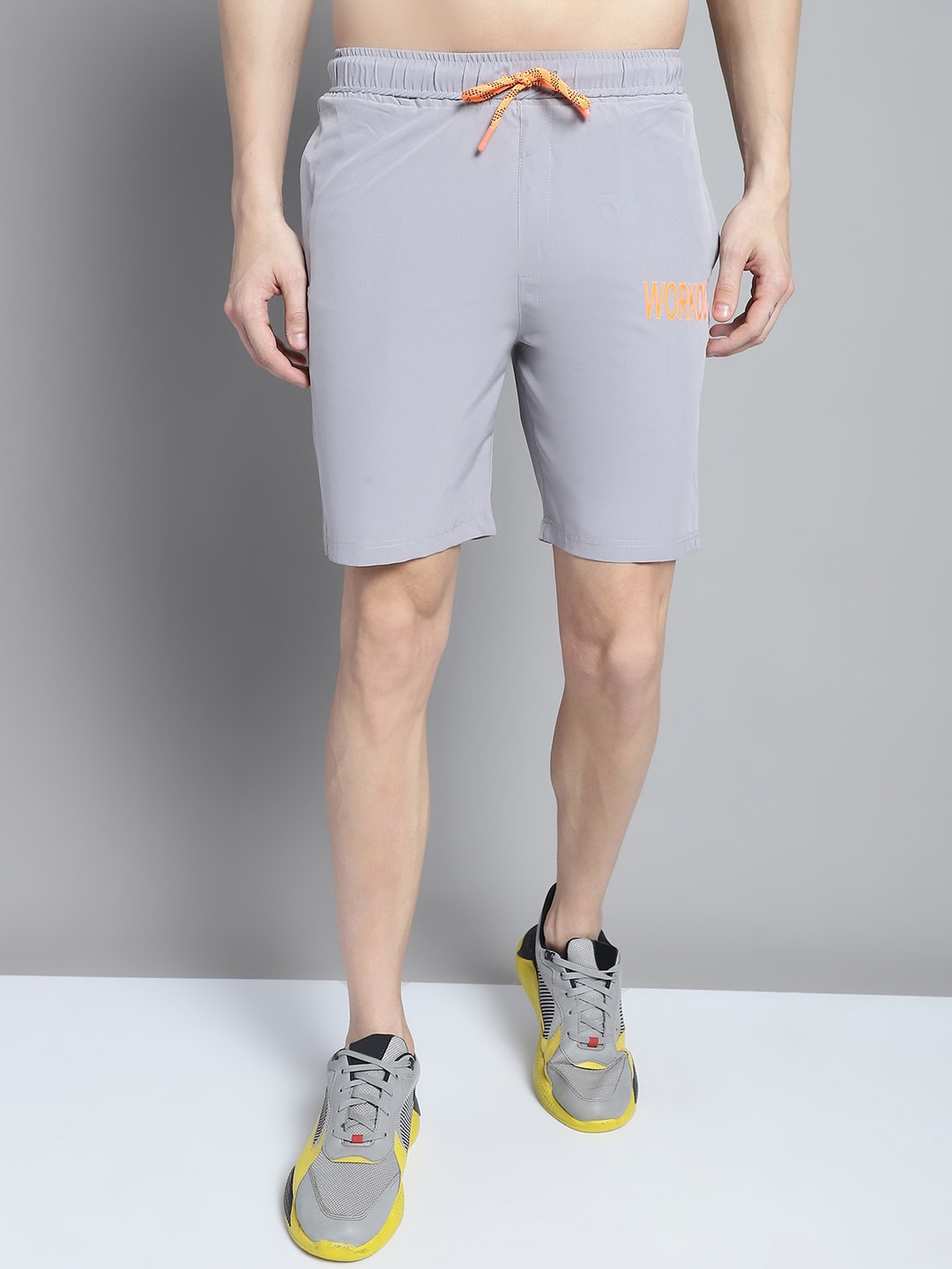 

WELL QUALITY Men Training or Gym Sports Shorts, Grey