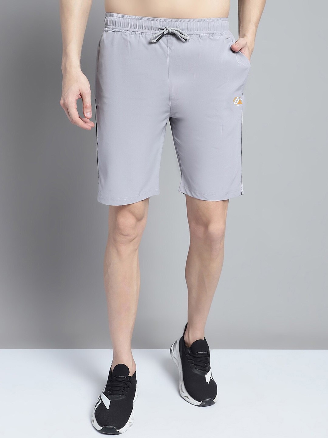 

WELL QUALITY Men Mid Rise Sports Shorts, Grey