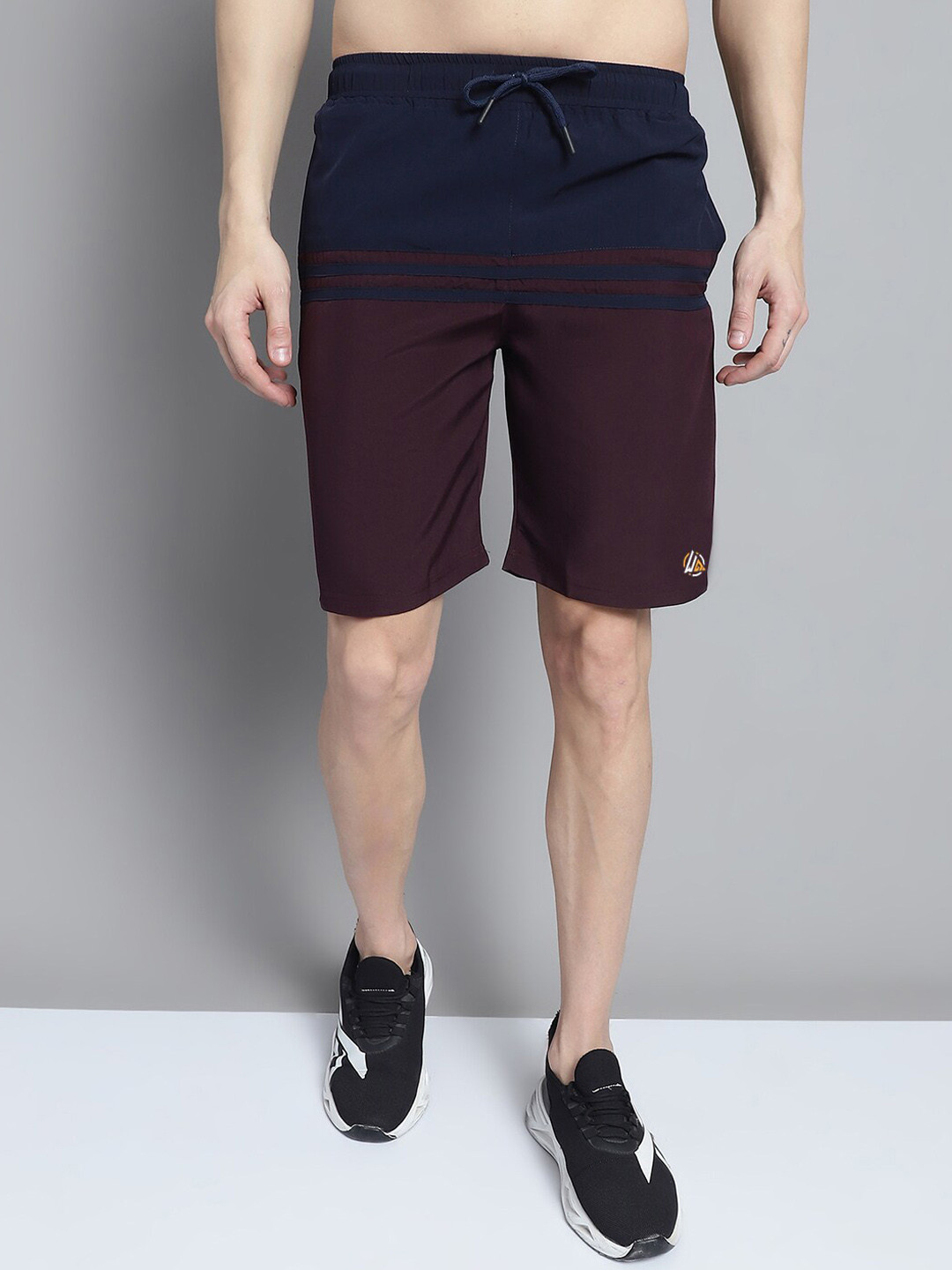 

WELL QUALITY Men Mid Rise Sports Shorts, Maroon