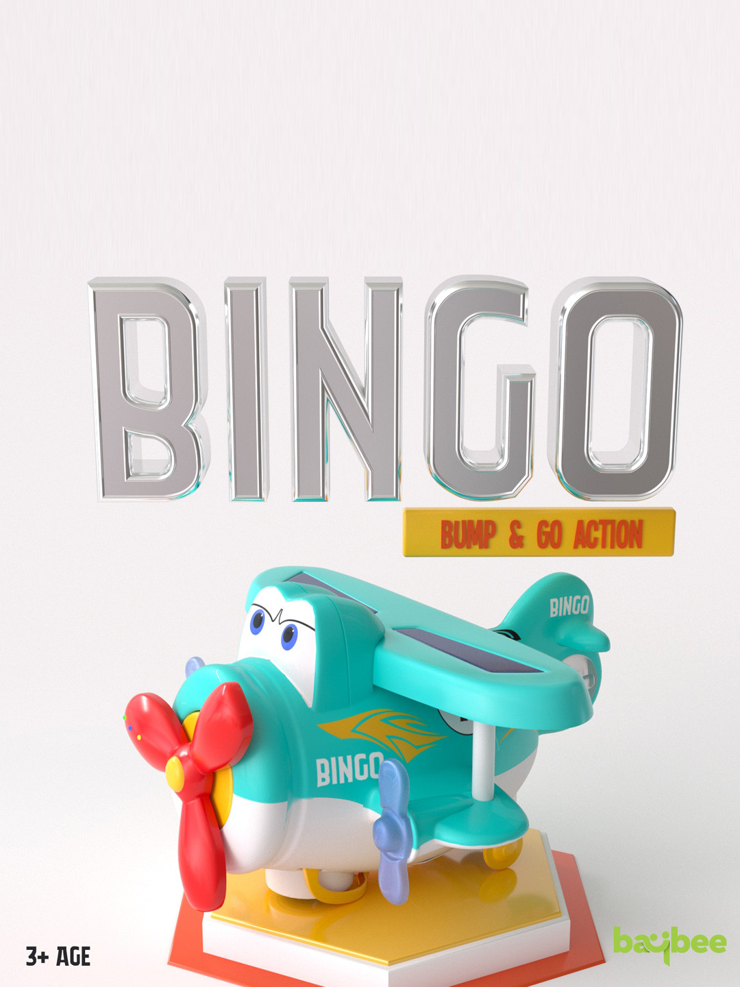 

BAYBEE Kids Bingo Airplane Musical Toy, Green
