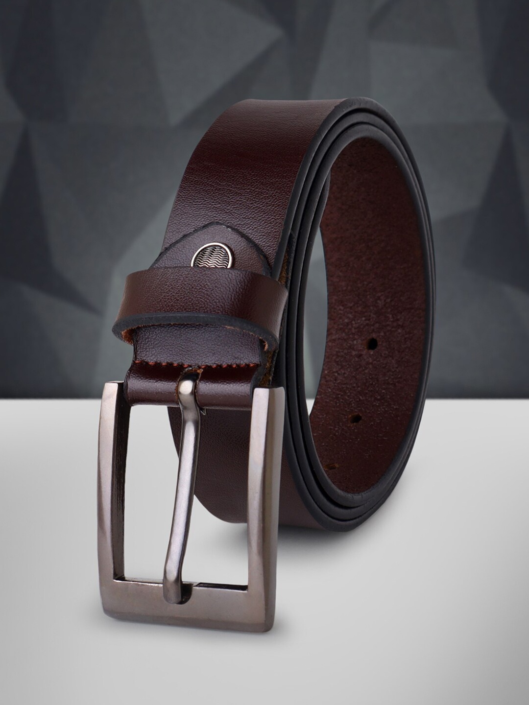 

INVICTUS Men Leather Formal Belt, Brown