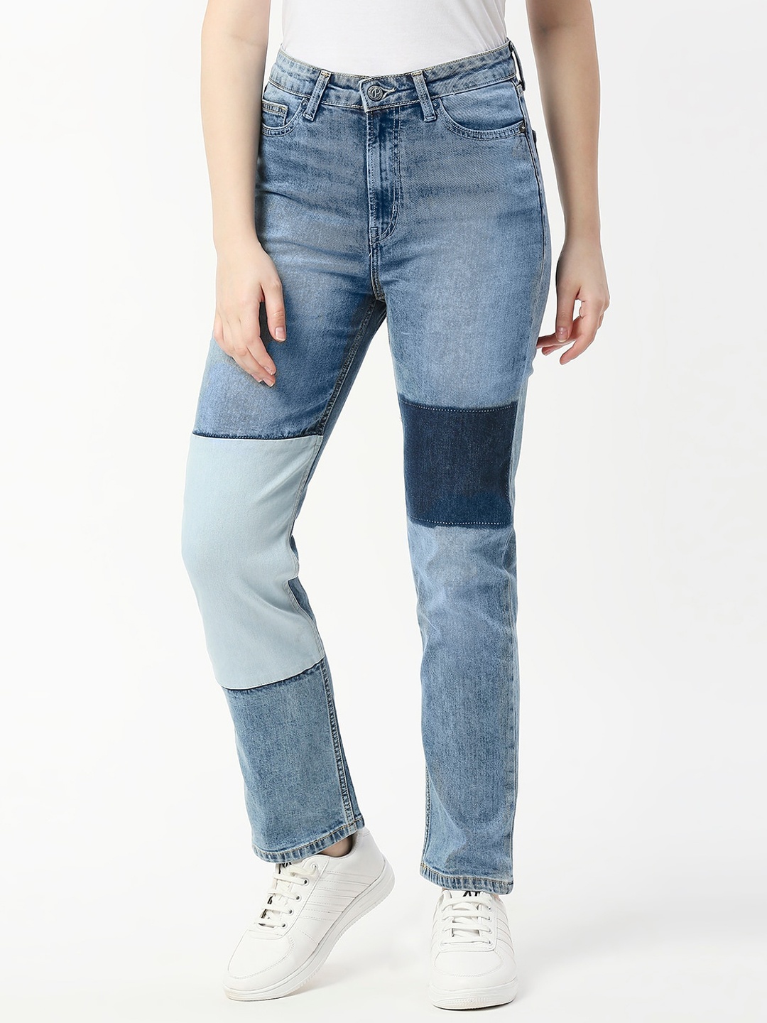 

Pepe Jeans Women Clean Look High-Rise Heavy Fade Skinny Fit Stretchable Jeans, Blue