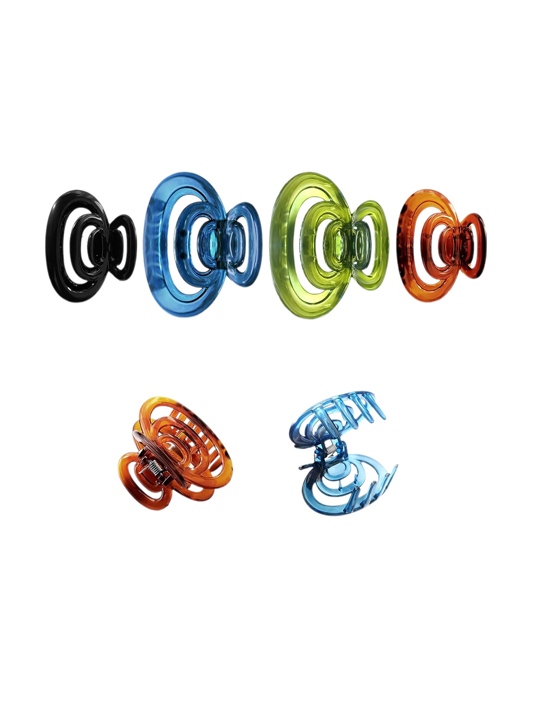 

CHRONEX Set Of 2 Assorted Claw Clips