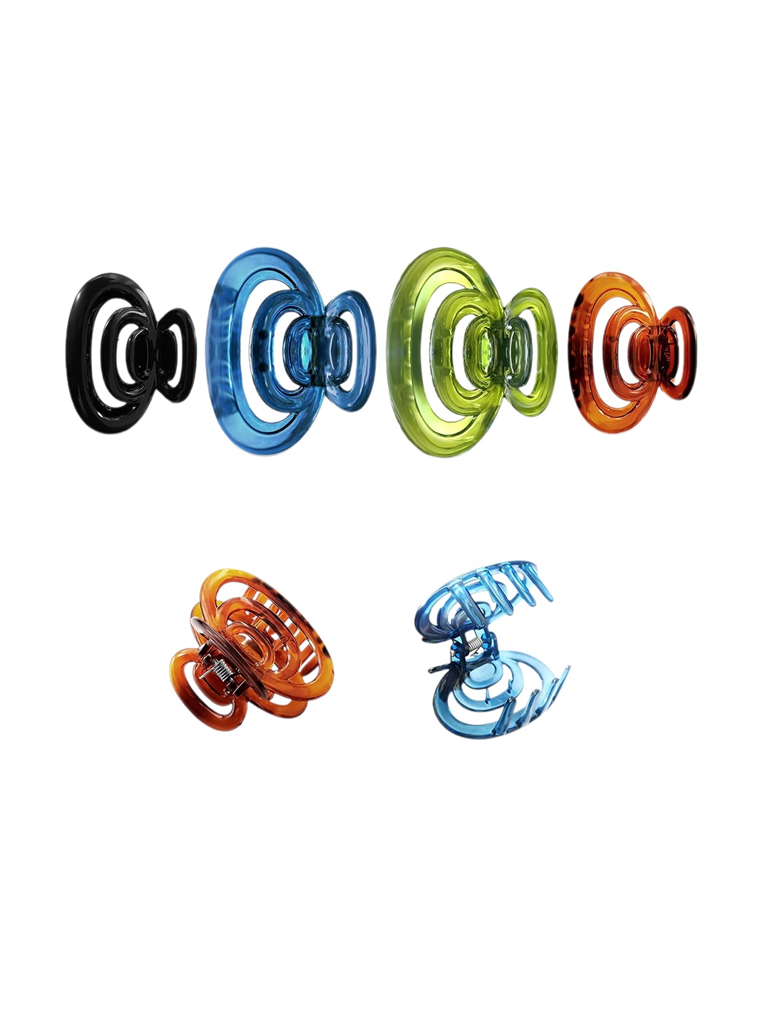 

CHRONEX Set of 3 Assorted Claw Clips