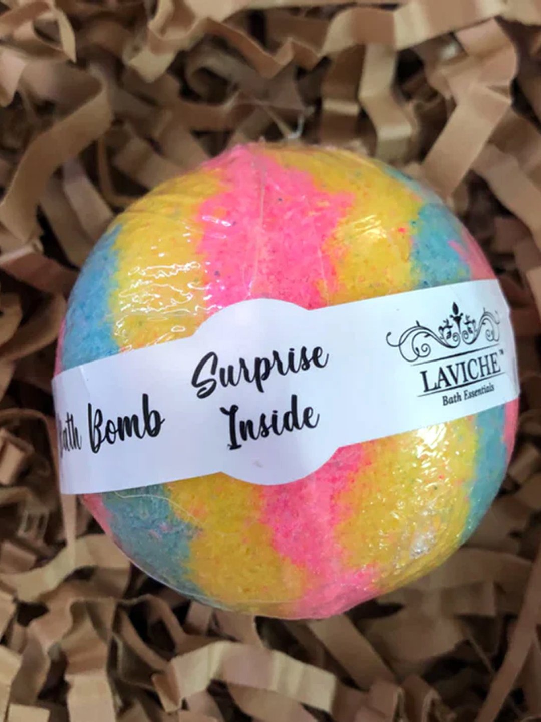 

Laviche Bath Essentials Surprise Inside Handmade Shea Butter Bath Bomb, Multi