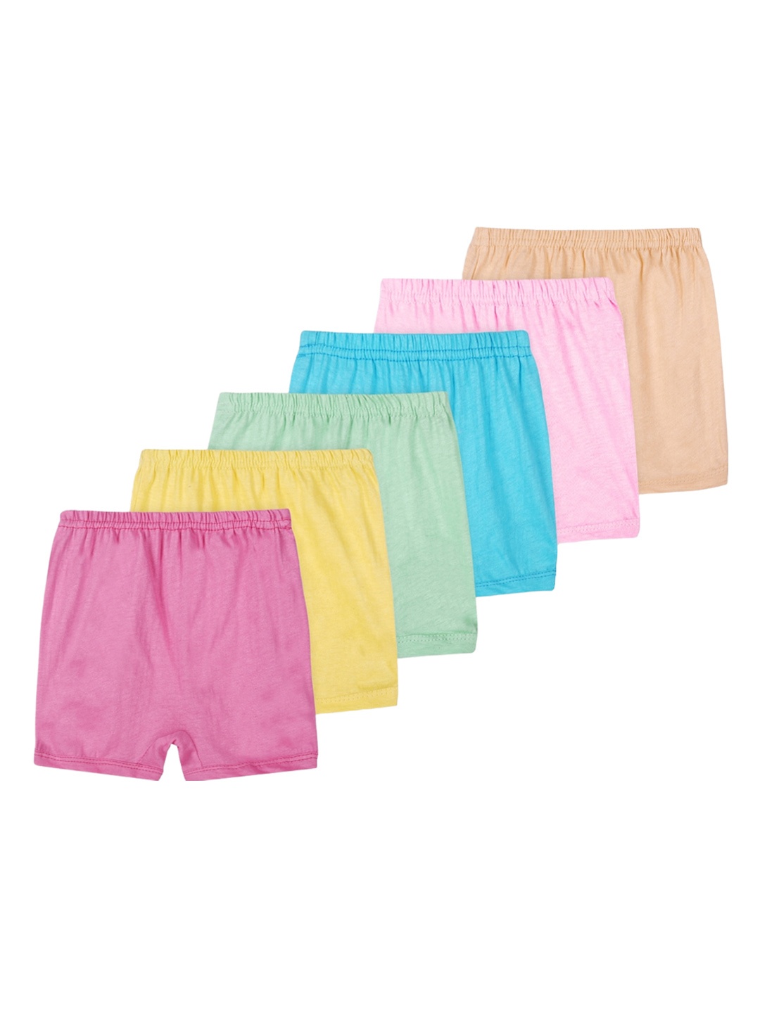 BAESD Kids Pack Of 6 Pure Cotton Boy Short Briefs, Pink
