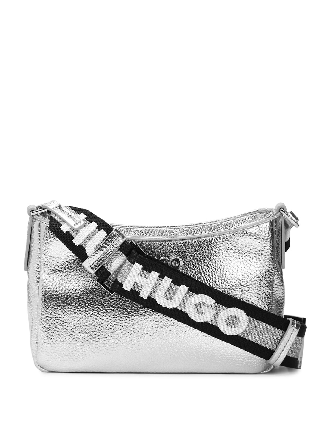 

HUGO Textured Structured Sling Bag, Metallic