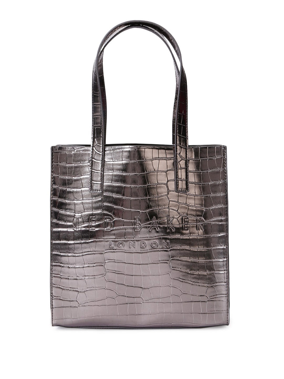 

Ted Baker Animal Textured Shopper Tote Bag, Metallic