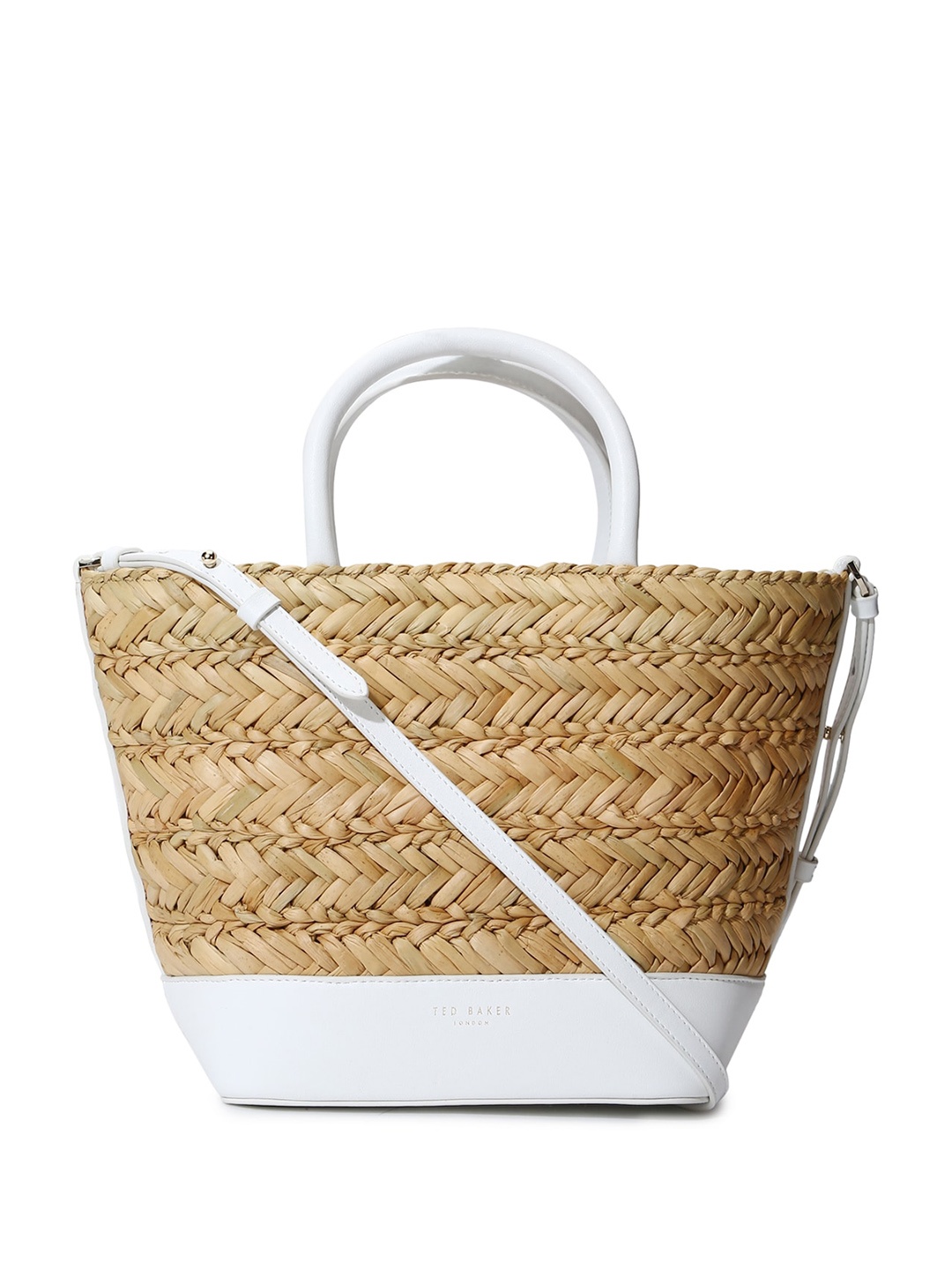

Ted Baker Textured Oversized Structured Handheld Bag, Beige