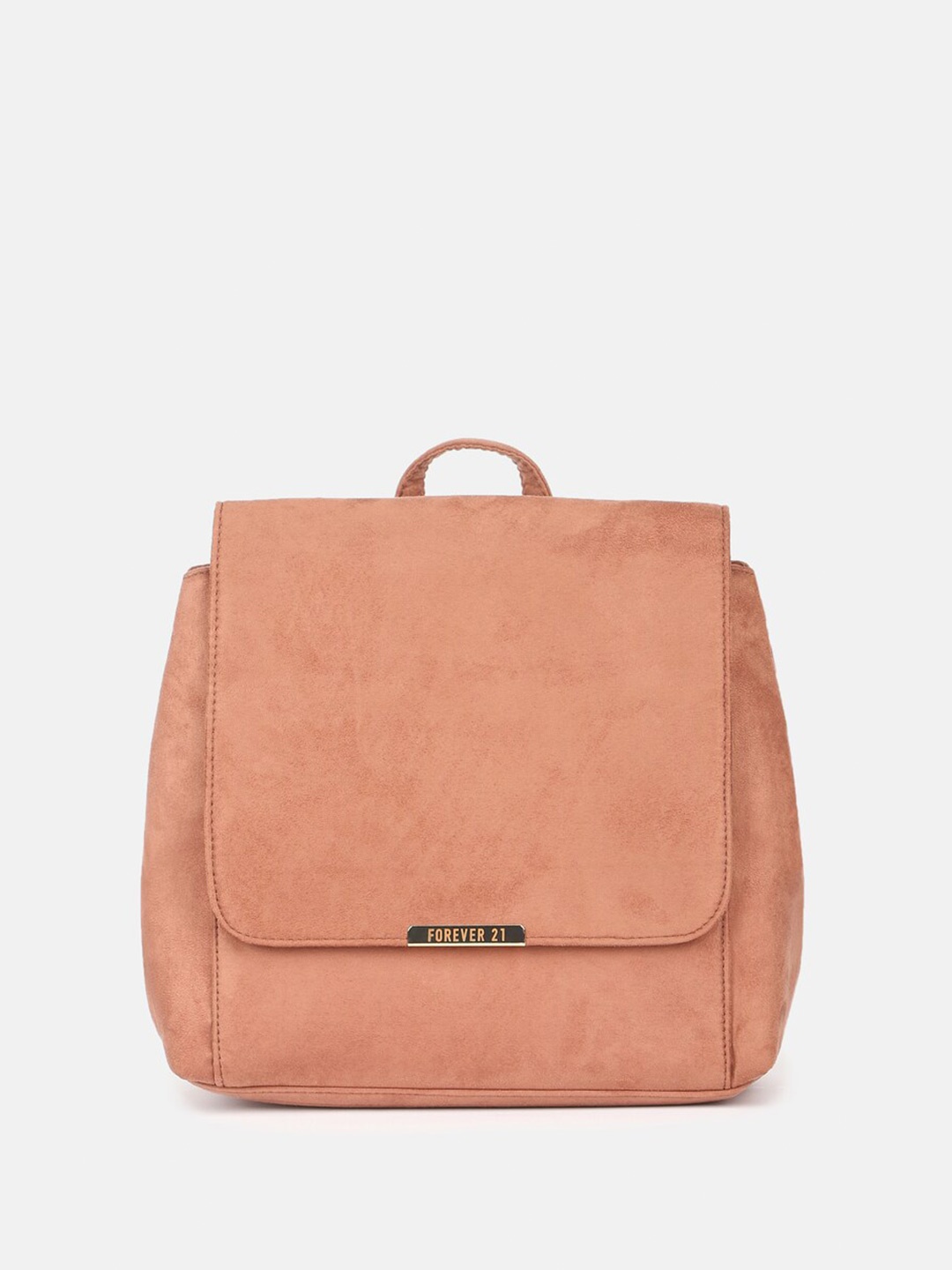 

FOREVER 21 Women Non-Padded Fabric Backpack, Brown